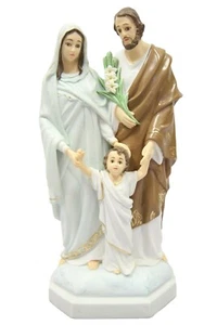 Statua Cattolica 12" Sacra Famiglia Giuseppe Bambino Gesù Maria Madre Vittoria Italia - Foto 1 di 4
