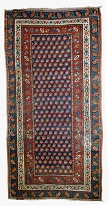 Alfombra antiguo Caucásico Gendje hecho a mano 88cm x 177cm 1880s - 1B475 - Picture 1 of 5