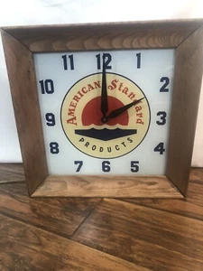 VINTAGE FUNKTIONIERENDE WERBEUHR 1940ER / 50ER JAHRE AMERICAN STANDARD PRODUCTS - Bild 1 von 6