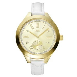 $900 MSRP|JBW Aria Gold-tone Case Gold-tone Diamond Dial Ladies Watch - Picture 1 of 10