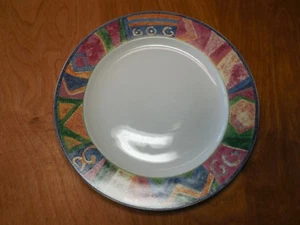 Furio MESA Sakura MALAGA Dinner Plate 11" Mulicolor Geometric 1 ea  11 available - Picture 1 of 4