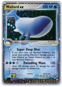 POKEMON • Wailord EX OLOGRAFICA HOLO ULTRA RARE • SANDSTORM 100/100 NM ORIGINALE - Foto 1 di 1