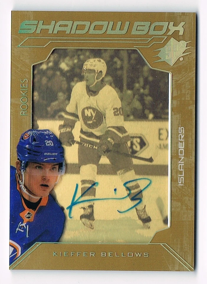 2020-21 SPx Shadow Box Gold Rookie Autograph #SBA-KB Kieffer Bellows 031/175 - Image 1 of 1