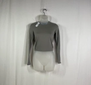 NWT James Perse Women's Gray Long Sleeve Top - Size 1 - Picture 1 of 5