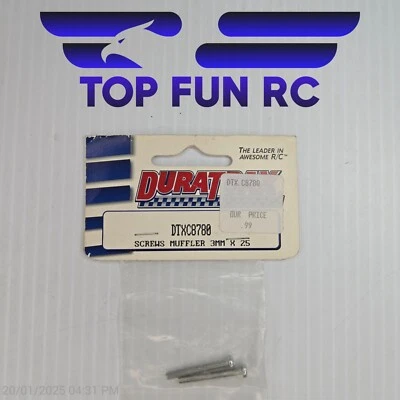 Duratrax DTXC8780 Screws Muffler 3mmx25 - Image 1 of 2