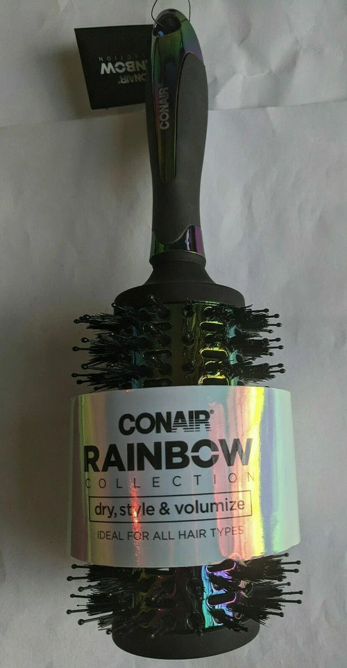 Conair Rainbow Collection 10” Large Round Styling Brush Nylon & Boar Bristles - Image 1 of 1