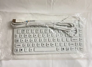 MAN & MACHINE Slim Cool White Medical USB Keyboard IP68 - Picture 1 of 4