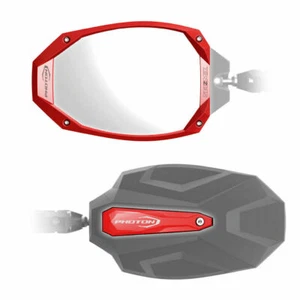 Honda Talon 1000 2019+ Side View Folding Mirrors Red Seizmik Photon Lifetime - Picture 1 of 7