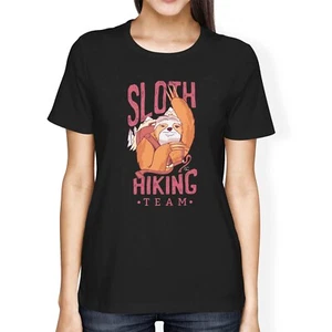 1Tee Damen Loose Fit Faultier Wandern Team T-Shirt - Bild 1 von 15
