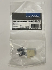 New*comCables Cat 6 Keystone Jack*RJ45*8P8C*Ethernet Plug*Ivory - Afbeelding 1 van 2