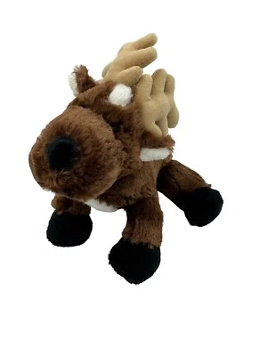 Ganz Reindeer Plush Brown White Webkinz 9" Soft Christmas NO CODE - Image 1 of 4