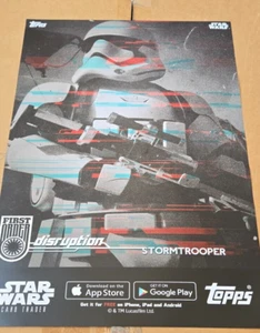 2019 SDCC COMIC CON EXCLUSIVE TOPPS STAR WARS CARD TRADER STORMTROOPER POSTER - Picture 1 of 1