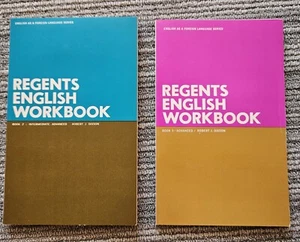 Regents English Workbook Book 1 & 2, by Robert J. Dixson (trade paperbacks) - Picture 1 of 11