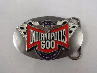 2002 Indianapolis 500 Event Belt Buckle 40 of 500 Limited Hélio Castroneves - Image 1 of 4