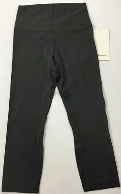 Lululemon Women's Align Crop 21” LW6BGFS GGRE Dark Gray Size 8 - Image 1 of 3