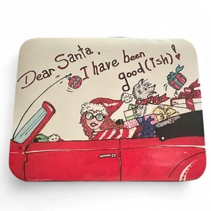 Brighton Dear Santa I Have Been Good-Ish Jewelry Box Travel Case Zip Around - Picture 1 of 8