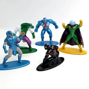 Marvel Spideyverse miniature pressofuse figure Jada Toys Venom Mysterio lotto di 5 - Foto 1 di 18