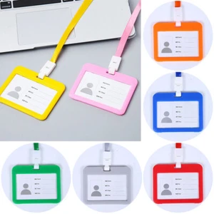 Cordón de identidad de trabajo con correa para el cuello insignias soporte para tarjeta de visita protector - Imagen 1 de 22