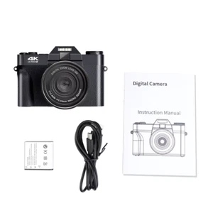 4K Digital Camera 48MP 16X Digital Zoom 3'' Flip Screen Wifi Web Camcorder Vinta - Picture 1 of 12