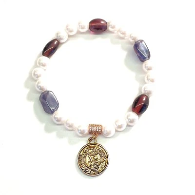 Murano Bracelet Pearls Micro Pave Zirconia by Patricia Adelson - Image 1 of 2