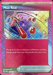 Pokemon TCG Max Rod 116/131 SV: Prismatic Evolutions ACE SPEC Rare - Picture 1 of 1