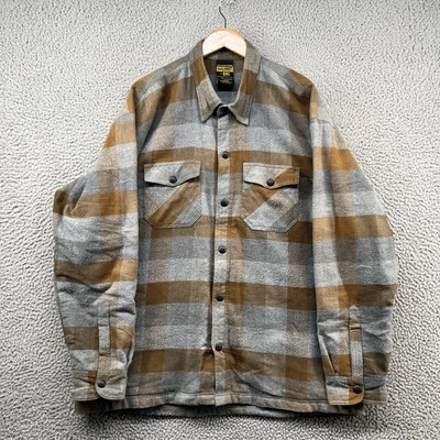 Scorpion Covert Moto Flannel Mens 3XL Grey Brown Motorcycle Shirt Jacket Button - Image 1 of 4