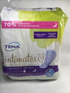 TENA Intimates Overnight Incontinence Pro Skin Pads for Women 48 Count-READ - Picture 1 of 9