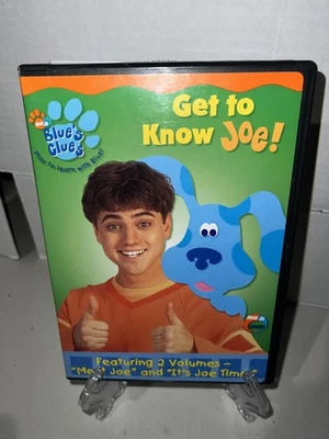 Blue's Clues: Get to Know Joe! (DVD, 2002) Nickelodeon, Nick Jr. - RARE & OOP! Foto 1 de 4
