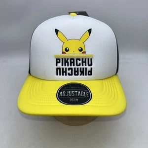 Cappello camion Snapback adulto Pokémon Pikachu Peek NET OSFM FUMETTO CON - Foto 1 di 7