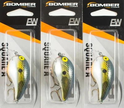 (LOTE DE 3) BOMBER SQUARE A CRANKBAIT 3/8 OZ B05SLFMM FOXY MOMMA BM5330 Foto 1 de 2