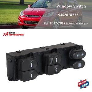 935701R111 Power Window Door Switch Front Left For 2012-2017 Hyundai Accent - Picture 1 of 10