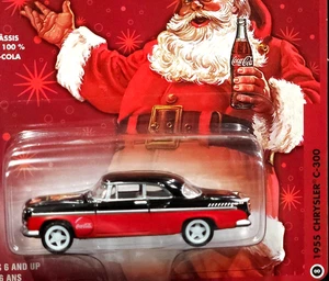 Johnny Lightning CHASE 55 1955 Chrysler C-300 WHITE LIGHTNING Coca Cola Car - Picture 1 of 4