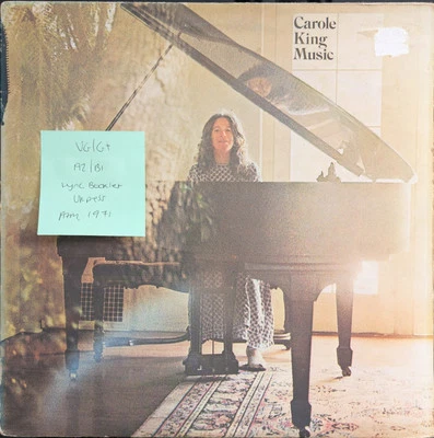 Carole King Music Vinyl Record VG/G+ AMLH67013 1971 - Image 1 of 2