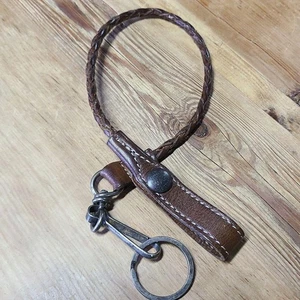 Unused RRL Ralph Lauren Leather Wallet Chain Brown - Picture 1 of 3