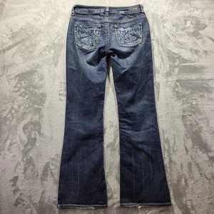 Silver Jeans Womens Size 28x31.5 Medium Wash Lola Bootcut Low Rise Western Rodeo - Picture 1 of 13