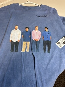 Weezer Mens Blue Album Tour Short Sleeve Graphic Tee Shirt Size 3XL NWT 1994 - Picture 1 of 4