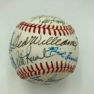 Ted Williams Boston Red Sox Legends Multi Signed Baseball 30 Signatures PSA DNA - Picture 1 of 9
