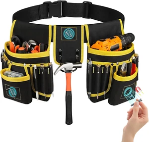 Magnetischer Werkzeuggürtel für Herren, 26 Taschen Schwerlast Werkzeugtasche, Magnetholster Nai - Bild 1 von 11