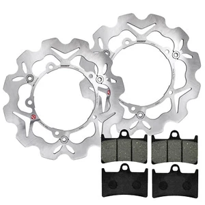 MF2453 Dischi Freno Anteriore Braking Wave + Pastiglie TMax 530 560 2012 - 2024 - Foto 1 di 4