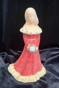 Fenton Art Glass Hand Painted Christmas Bridesmaid Doll Figurine - Picture 1 of 6