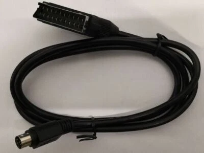 CAVO SCART - MINI DIN 1,50 m compatibil con decoder KAON NA1000 HD Digi TV - Immagine 1 di 3