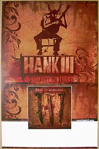 HANK WILLIAMS III Straight To Hell 2006 promo POSTER -- 11 x 17 inches - Picture 1 of 1