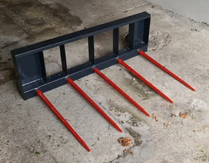 Heugabel, Mistgabel, Ballenspieß für Kleintraktoren Frontlader, 5 Spieße Zinken - Bild 1 von 5