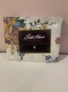 VINTAGE NOS BILL BLASS SPRINGMAID 1 TWIN FITTED SHEET RAPHAEL ROSE NEW - Picture 1 of 11