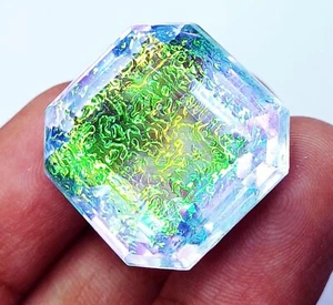 Piedra preciosa suelta natural doblete monarca ópalo de fuego 64,90 quilates certificada - Imagen 1 de 7