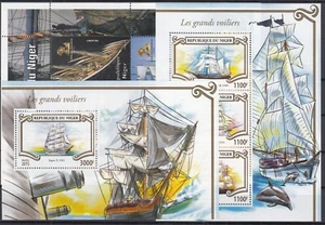 PK25921/ NIGER – SAILING SHIPS – 1998 / 2015 MINT MNH BLOCKS - RARE - Picture 1 of 1