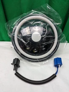 7 Inch Round LED Headlight for Jeep Wrangler JK TJ LJ CJ Hummber H1 H2 Hi&Lo US - Foto 1 di 9