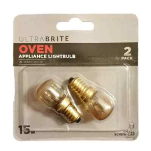 2 Pack 15W Fridge Freezer Oven Appliance Light Bulb 240V SES E14 Lamp 300c - Picture 1 of 2