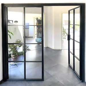LOFT FRENCH DOPPELDREHTÜR aus Stahl und Glas - Bild 1 von 4