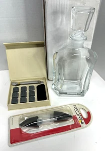 Bormioli Rocco Jarra de Cristal, Jabón Piedra Cubitos de Hielo Kit Botella Vertedores Whisky - Imagen 1 de 6